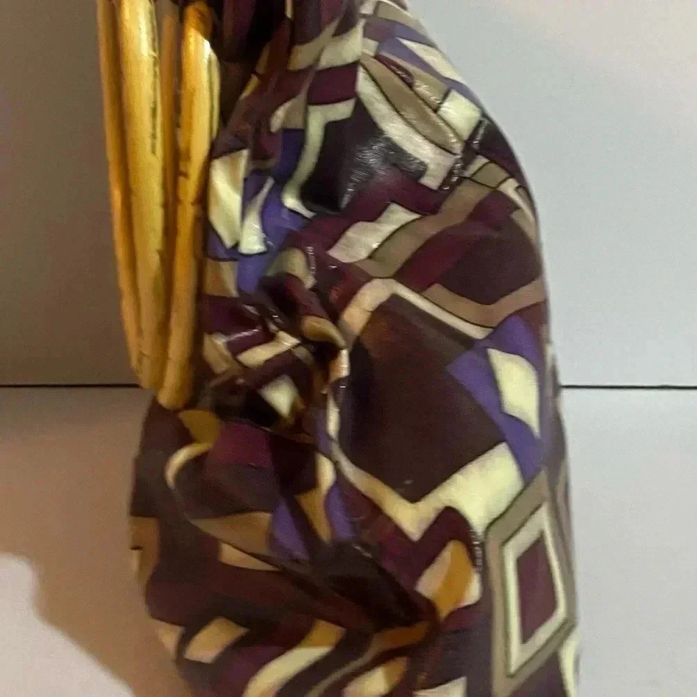 Comeco print nylon satchel handbag
